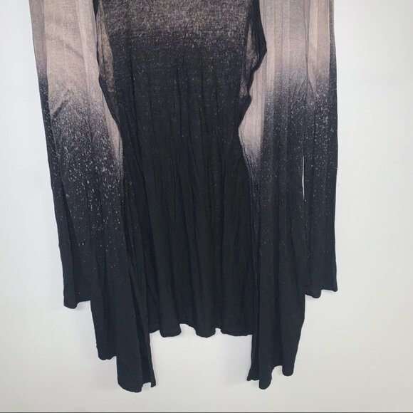 Able Cardigan Sweater Size Medium Tan Black Ombre Lightweight Flowy Open NWOT - Picture 4 of 10